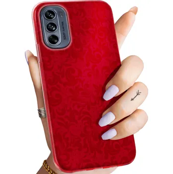 Pouzdro na mobilní telefon Zadní Kryt Hello Case pro Motorola Moto G62 5G červený