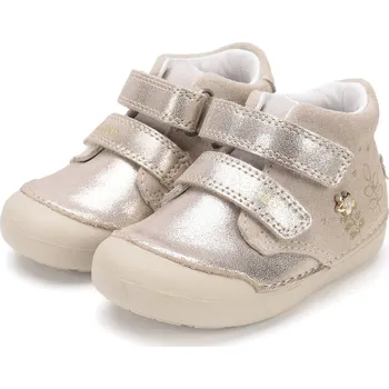 Dívčí polobotky DDstep Kožené boty D.D.step S066-52842 Champagne Velikost: 23