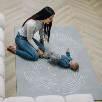 Hračka pro kojence FREEON Free2Play Pěnová hrací podložka Puzzle 6 ks Lines