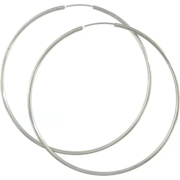 Náušnice Stříbrné náušnice kruhy 8cm