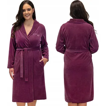 Dámský župan Vivisence 5022 Pohodlný dámský župan fialový XS
