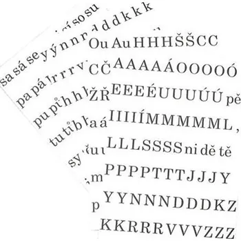 Karton P+P Písmena a číslice - sada písmen 66892