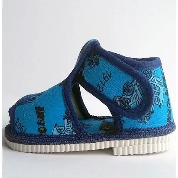 Chlapecké bačkory HP Čechtín Bačkorka 805 - suchý zip - modrá Velikost: 18,5