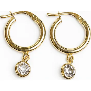 Náušnice Lillian Vassago Zlaté visací náušnice s čirým zirkonem LLV22-GER200