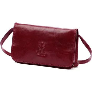 Kabelka Kožená kabelka Florence 107 TAMP - bordo