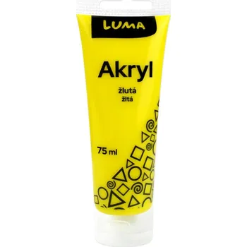 Výtvarná barva Luma Akrylová barva LUMA - 75 ml / žlutá 211762