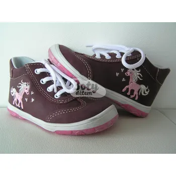 Dívčí obuv Jonap kožené boty 011 M vínová koník Velikost: 20