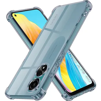 Pouzdro na mobilní telefon Techsuit Shockproof průhledný silikon Oppo A78 4G kouřově černý