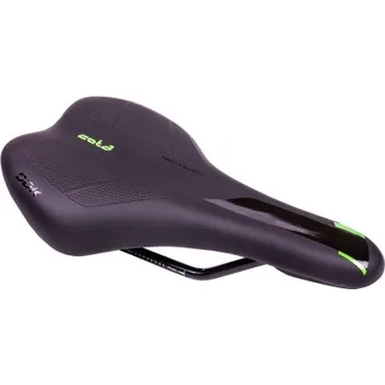 Komponent pro jízdní kolo sedlo dětské DDK Cota F24 černo-zelené - Černá/zelená, 238x133 mm