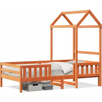 Postel Jednolůžková postel imitace dřeva VidaXL 60x120 cm dub