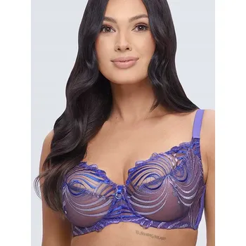 Dámské spodní prádlo Dalia podprsenka nevyztužená fialová velikost 75D