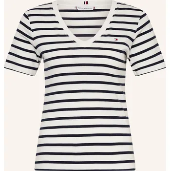 Tommy Hilfiger Dámské Tričko, bílá / tmavě modrá, 40