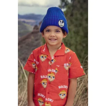 Chlapecká košile Dětská bavlněná košile Mini Rodini Hike 2422010142 červená 33X, vel. 80-86