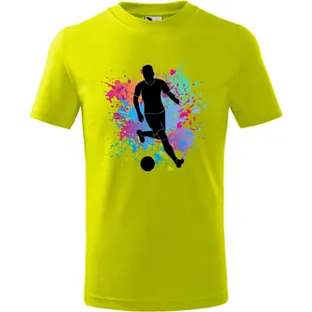 Chlapecké tričko Dětské tričko Fotbalista Barva: LIMETKOVÁ, Velikost: 146