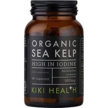 Přírodní produkt Kiki Health Sea Kelp BIO, Přírodní zdroj jódu, 500 mg (432 mcg), 90 rostlinných kapslí