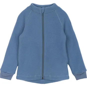 MIKK-LINE Merino mikina na zip - modrá Flint Stone - Velikost: 92 Modrá 92