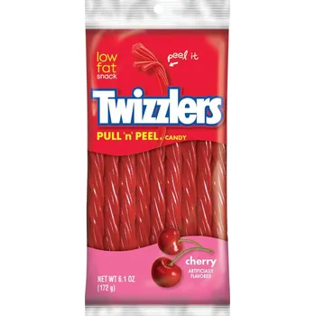 Bonbon Twizzlers pendreky s příchutí třešně 172 g