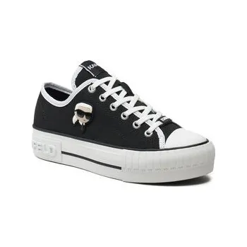Dámské tenisky KARL LAGERFELD Plátěnky KL60424 Černá 40