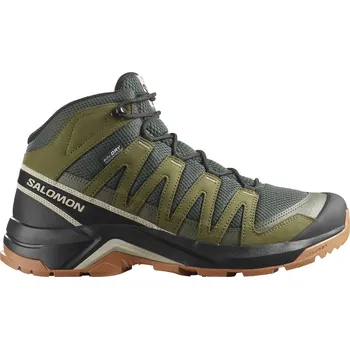 Pánská treková obuv Pánské Vysoké boty SALOMON X-ADVENTURE RECON MID GTX L47814600 – Olivová 44 2/3