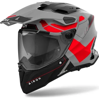 Motodoplněk Enduro helma Airoh Commander 2 Reveal matná červená fluo L