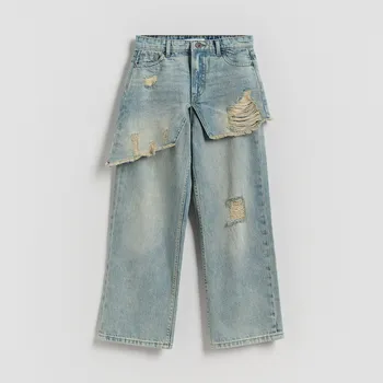 Reserved - Džíny straight fit se sukní - modrá - 737CV-50J - 737CV-50J-128