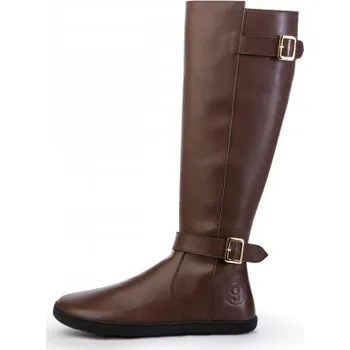 Dámské kozačky Shapen Glam Brown Vegan barefoot kozačky Velikost boty (EU): 40, Vnitřní délka boty: 260, Vnitřní šířka boty: 99