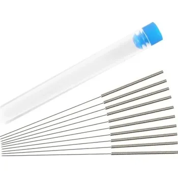 Sada 10 ks čisticích jehel 0,2 mm z nerezové oceli pro údržbu trysek 3D tiskáren Jemné odstranění usazenin v tryskových kanálcích