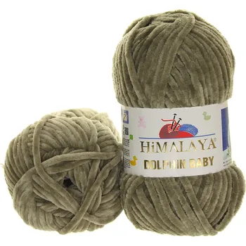 Příze Himalaya Dolphin Baby 80376 olivově šedá