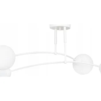 Emibig PREGOS 4 WHITE Stropní Stropní Svítidlo / stropní svítidlo Ocel lakovaná, sklo, bílá, 10