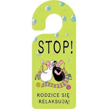 Obraz Závěska na kliku Henry Stop! Rodiče relaxují 7,5x19 cm