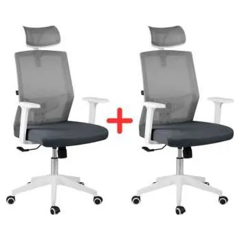 Kancelářská židle Rotar - bílá/šedá