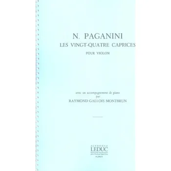 Niccolo Paganini: 24 Caprices Op.1, Vol.2 (noty na housle, klavír)