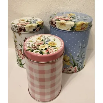 Dóza na potraviny Sada plechových dóz - plechovek Katie Alice