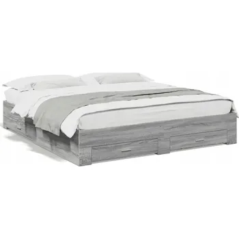 Postel Jednolůžková dřevěná postel VidaXL 90x220 cm, vícebarevná