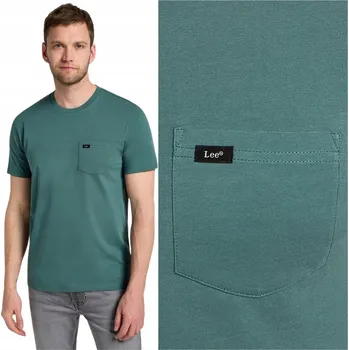Tričko Pánské Lee Pocket Tee Evergreen 112355581 vel. S
