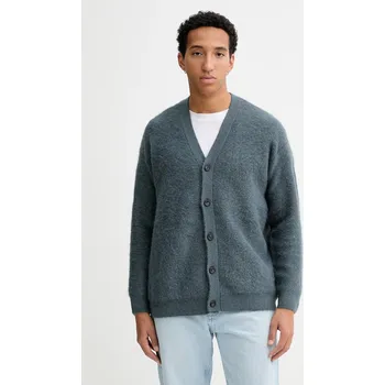 Dámský svetr Kardigan s příměsí vlny Calvin Klein LV04LD308G námořnická modř 59X, vel. M