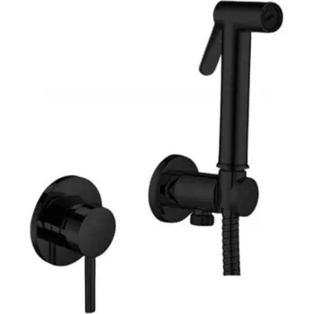 Paffoni Bidetová baterie pod omítku, se sprškou a tělesem, matná černá - KITDUP110NO