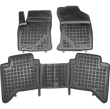autokoberec Rezaw-Plast gumové koberečky černé s vyšším okrajem Toyota Hilux 16- sada 3 ks