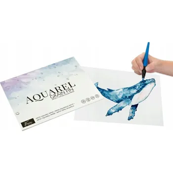 Blok na akvarel A3 42x29,7 cm, 300 g/m2, 20 listů. Akvarelový papír Nassau.