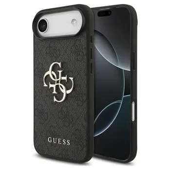 Guess PU 4G Metal Logo Zadní Kryt pro iPhone Air Grey