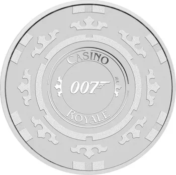 Sběratelství Stříbrná mince 1 Oz Casino Royale Chip 2023