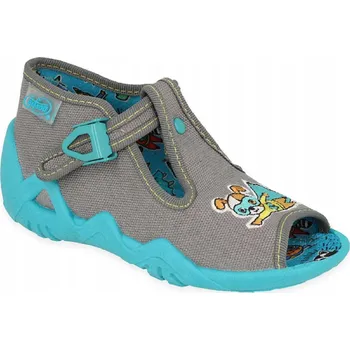 Chlapecké bačkory Papuče pro chlapce, šedé, pejsek, Befado, vel. 18