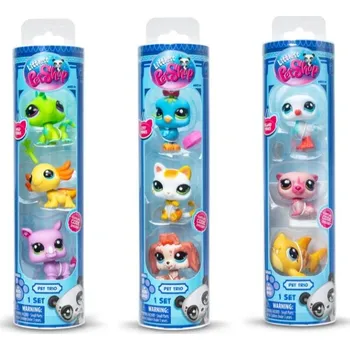 Figurka Littlest Pet Shop Zvířátka v tubě 3 ks mix variant