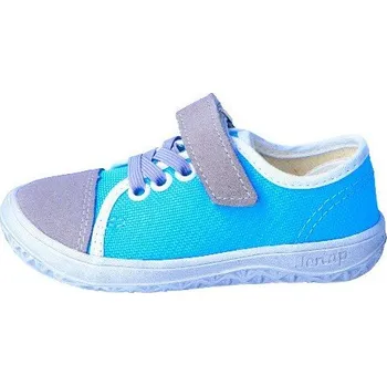 Chlapecké tenisky Jonap barefoot tenisky B15 Airy šedá tyrkys Velikost: 22