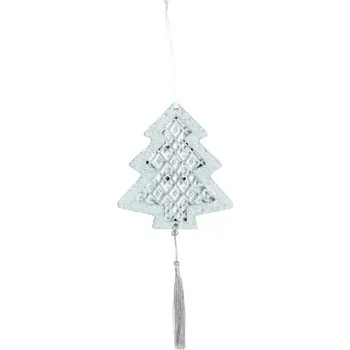 Vánoční dekorace UNIPAP závěs stromek beton 12cm 8886129 183027