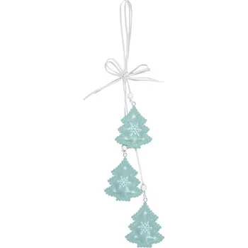 Vánoční dekorace UNIPAP závěs stromky 7cm, délka 38cm 8886155 183107