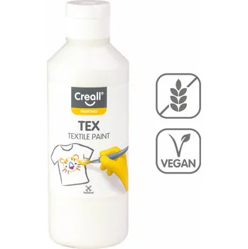 Speciální výtvarná barva Creall Textilní barva Creall Tex - 250 ml / bílá 544844