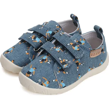 Chlapecké tenisky DDstep Barefoot plátěné tenisky D.D.step CSB-41907B Bermuda Blue Velikost: 31