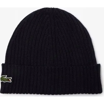 Čepice Lacoste zimní čepice beanie modrá, univerzální velikost