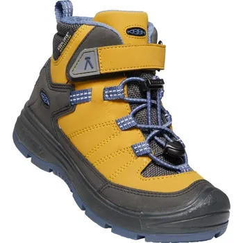 Dětská treková obuv Boty KEEN Redwood Mid WP K harvest gold/vintage indigo Velikost: 24
